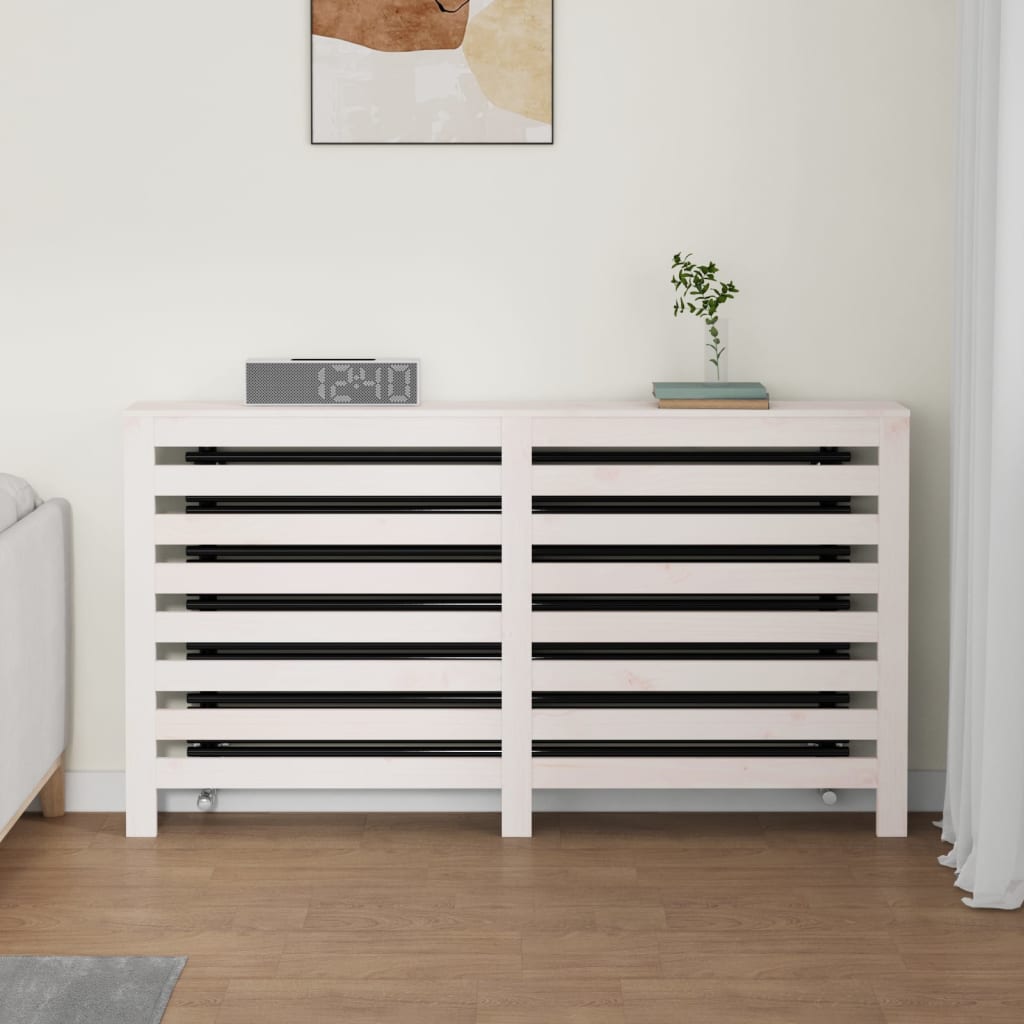 Caisson de radiateur 79,5x19x84 cm en bois de pin massif