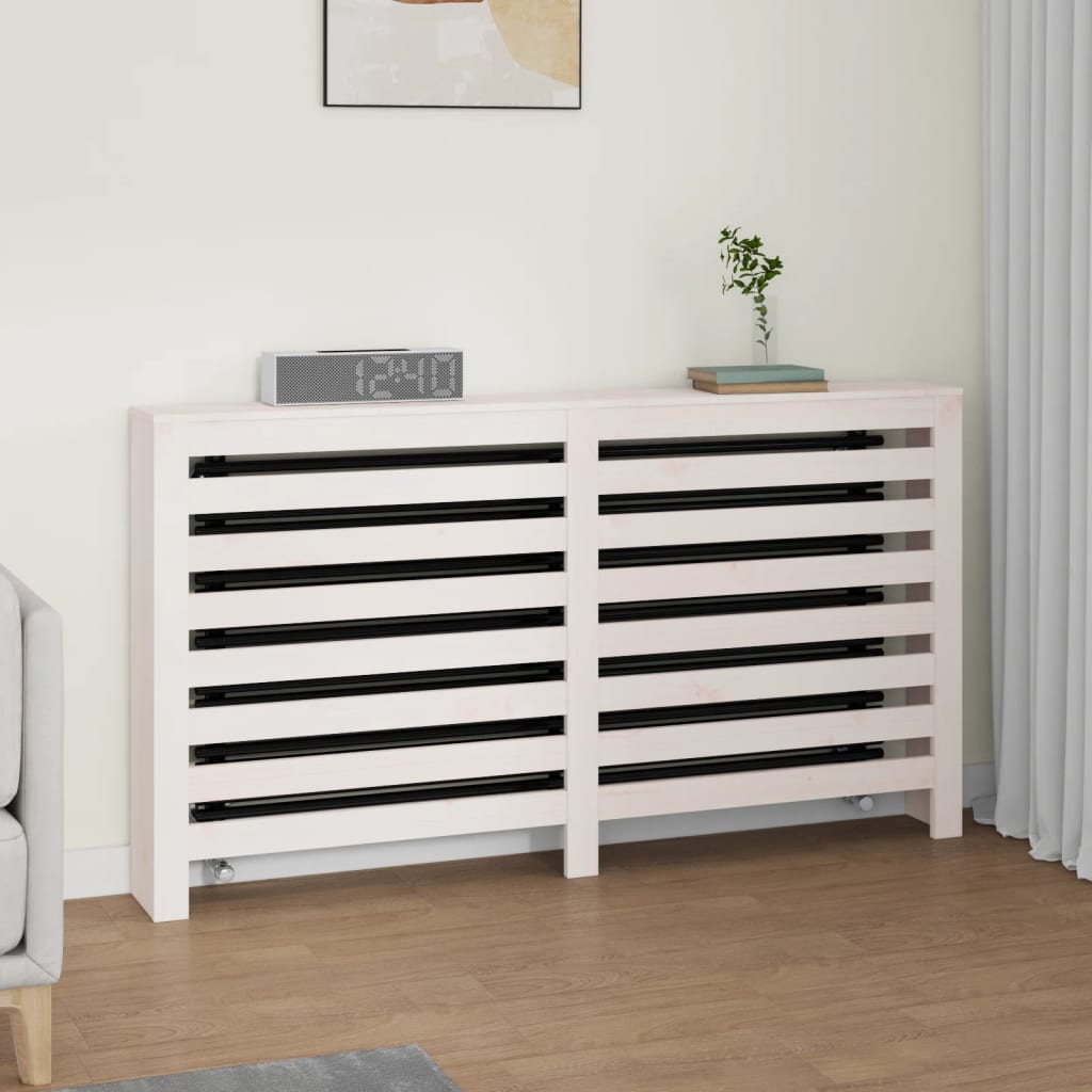 Caisson de radiateur 79,5x19x84 cm en bois de pin massif