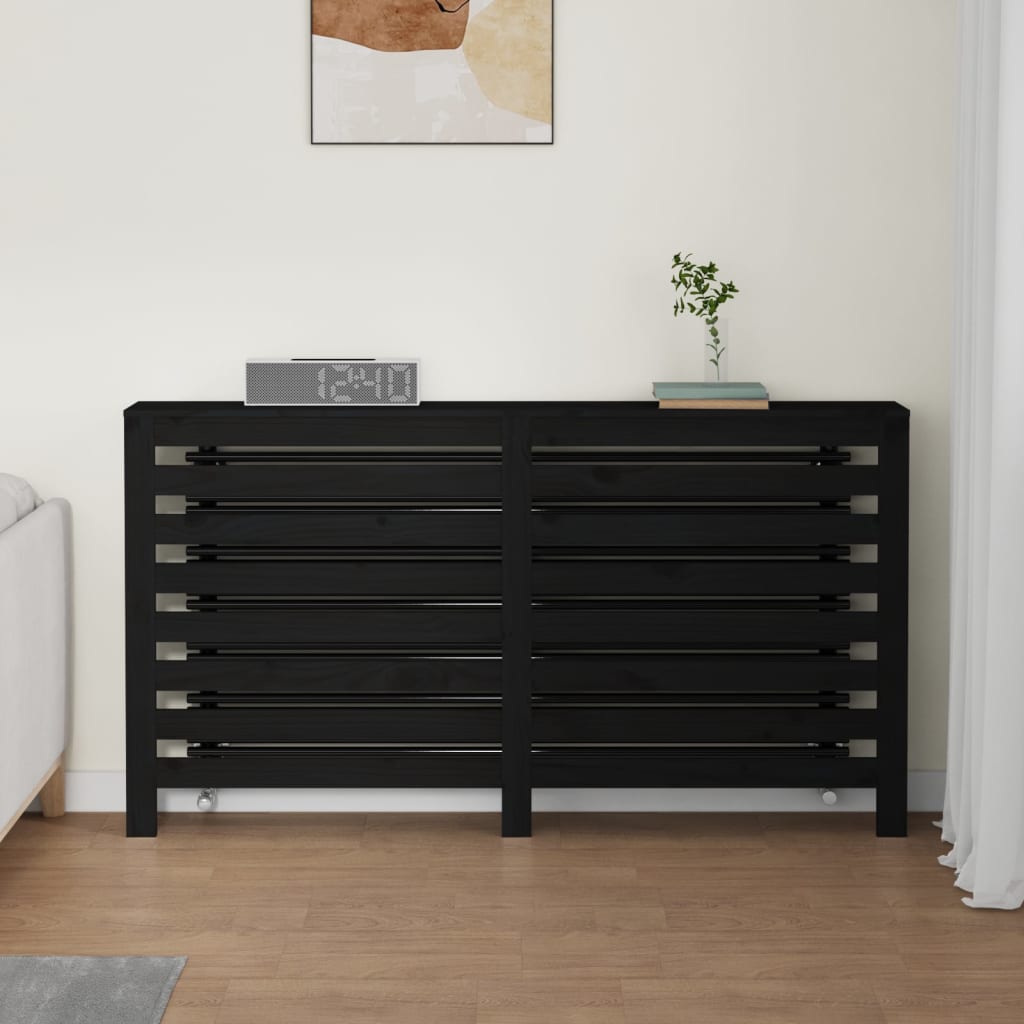 Caisson de radiateur 79,5x19x84 cm en bois de pin massif