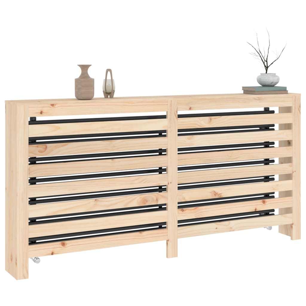 Caisson de radiateur 79,5x19x84 cm en bois de pin massif