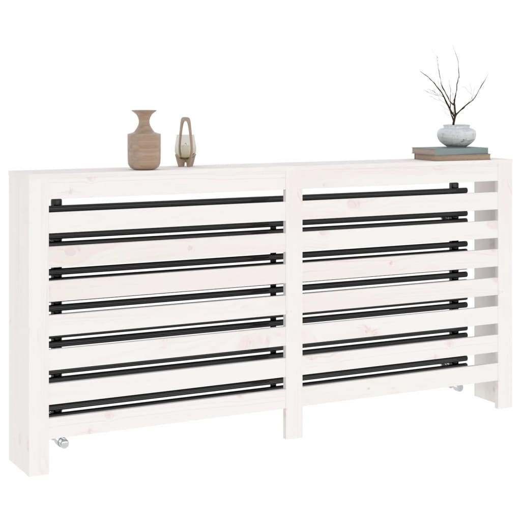 Caisson de radiateur 79,5x19x84 cm en bois de pin massif