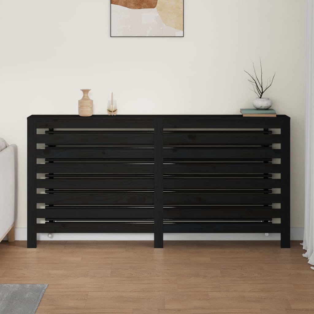 Caisson de radiateur 79,5x19x84 cm en bois de pin massif