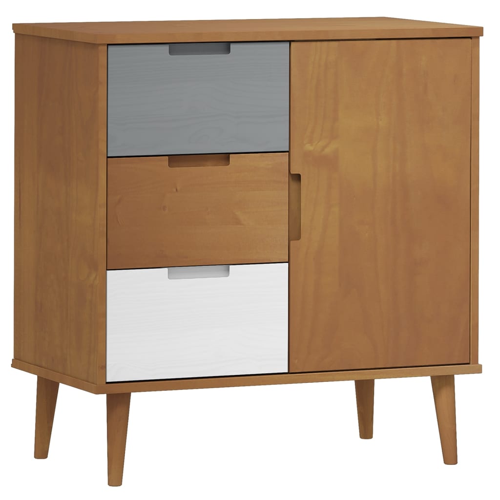 Buffet MOLDE 76,5x40x80 cm en bois de pin massif