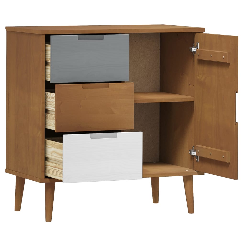 Dressoir MOLDE 76,5x40x80 cm massief grenenhout