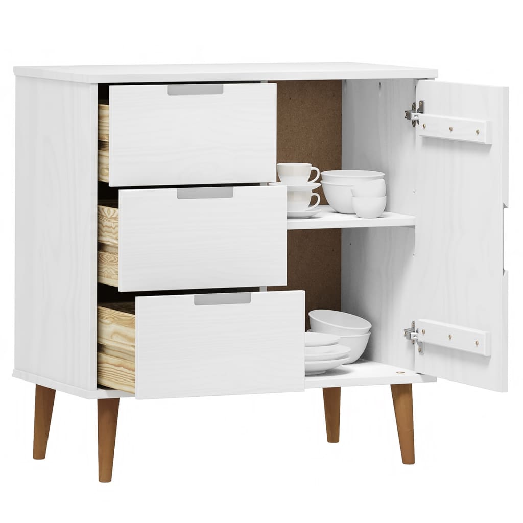 Dressoir MOLDE 76,5x40x80 cm massief grenenhout