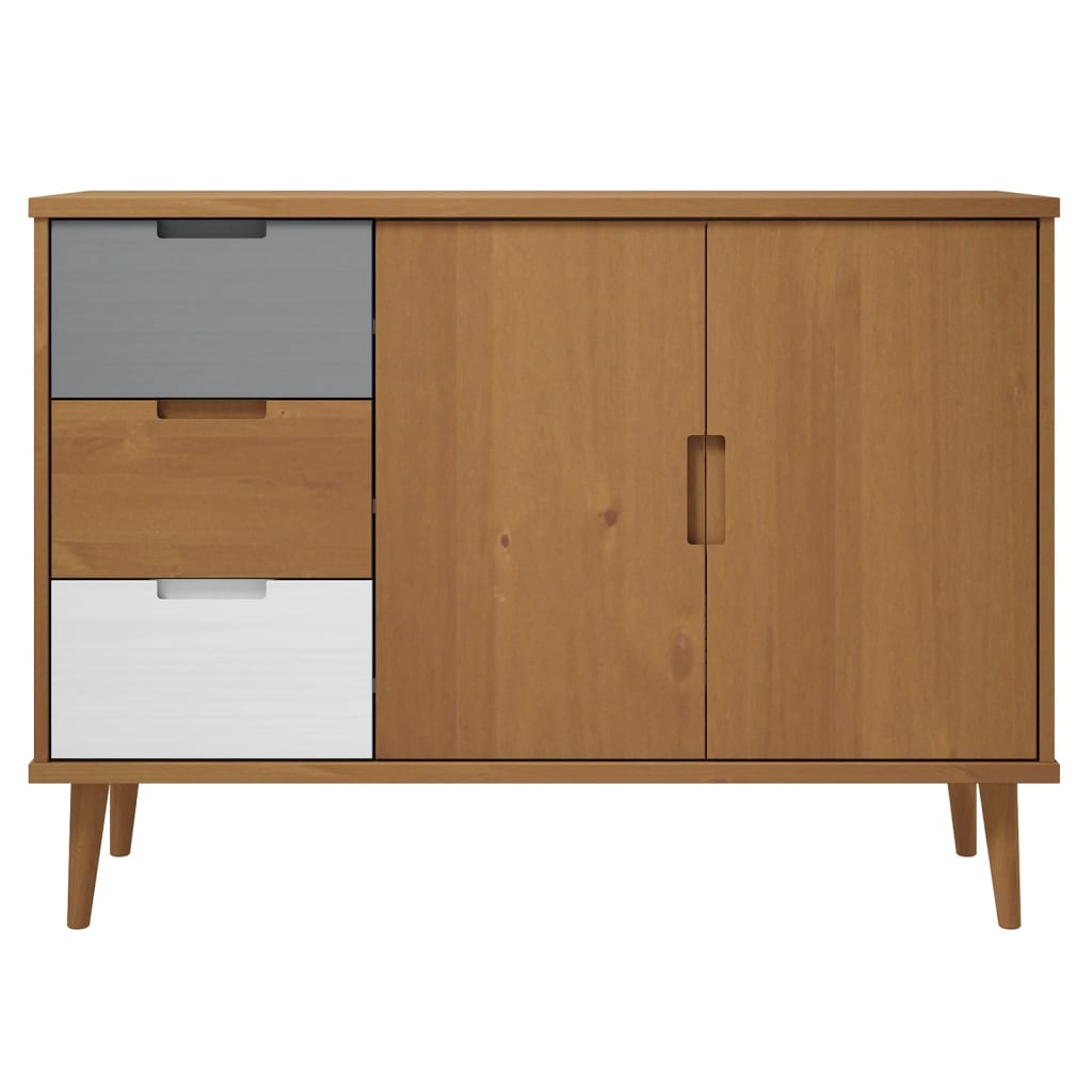 Buffet MOLDE 113x40x80 cm en bois de pin massif