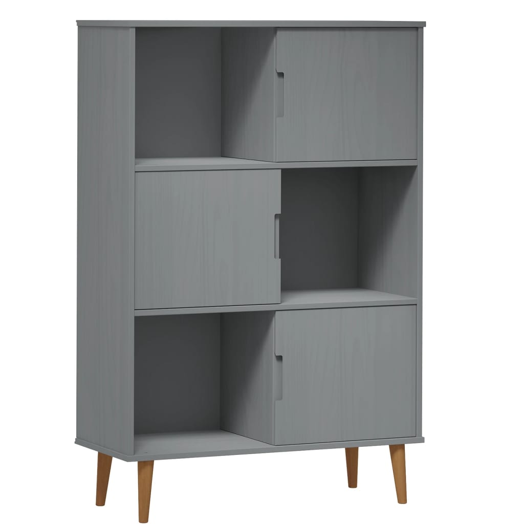 Boekenkast MOLDE 90x35x133,5 cm massief grenenhout