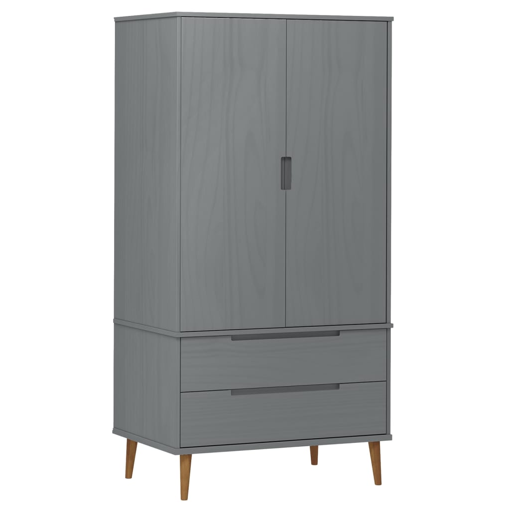 Armoire MOLDE 90x55x175 cm en bois de pin massif