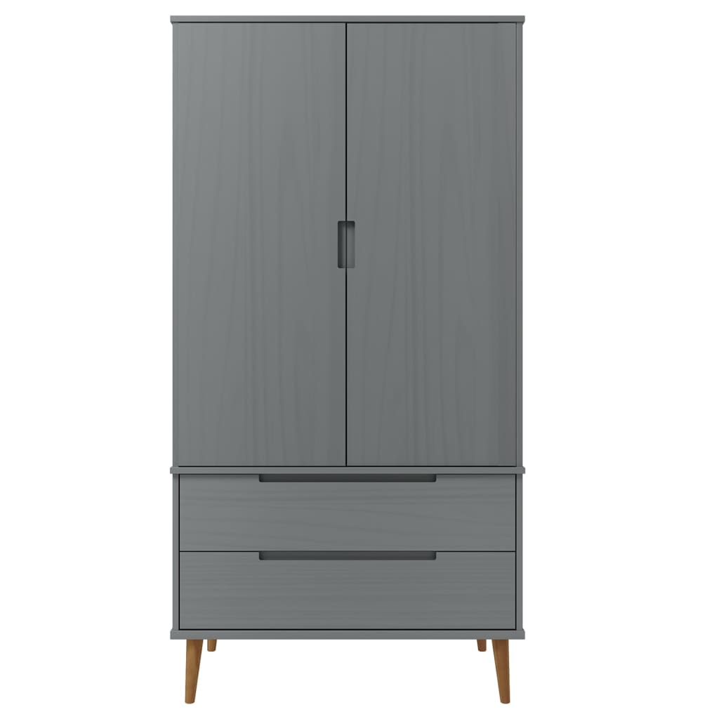 Armoire MOLDE 90x55x175 cm en bois de pin massif