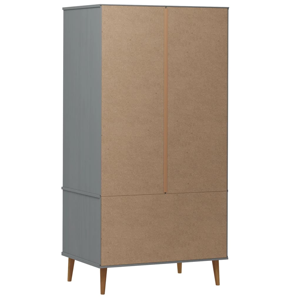 Armoire MOLDE 90x55x175 cm en bois de pin massif