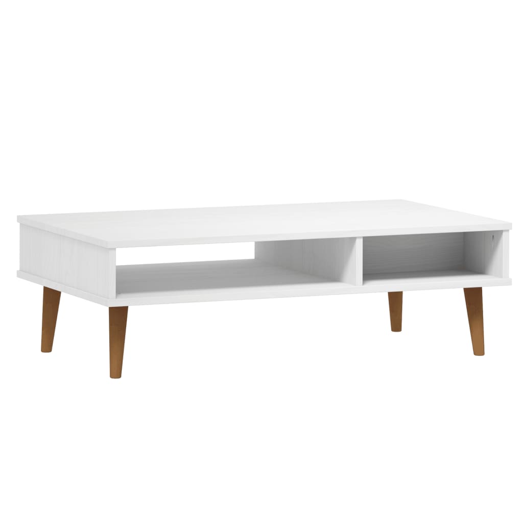 Table basse MOLDE 100x55x31 cm en bois de pin massif