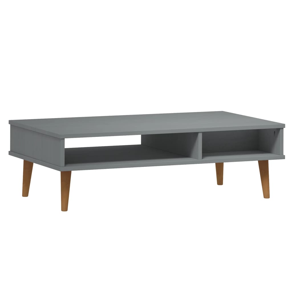 Table basse MOLDE 100x55x31 cm en bois de pin massif