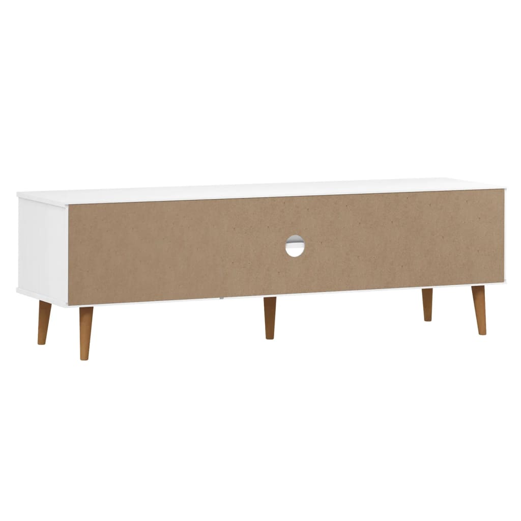 Meuble TV MOLDE 158x40x49 cm en bois de pin massif