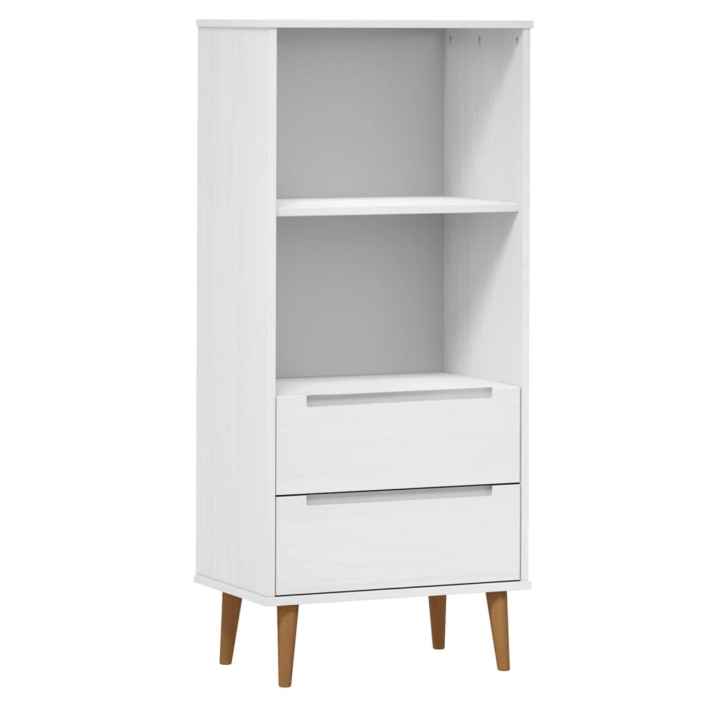 Boekenkast MOLDE 60x35x133,5 cm massief grenenhout