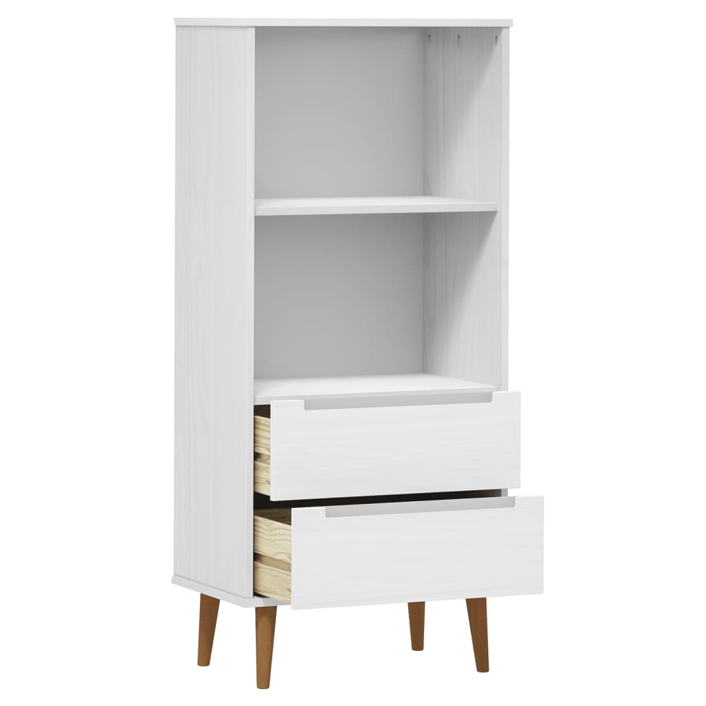 Boekenkast MOLDE 60x35x133,5 cm massief grenenhout