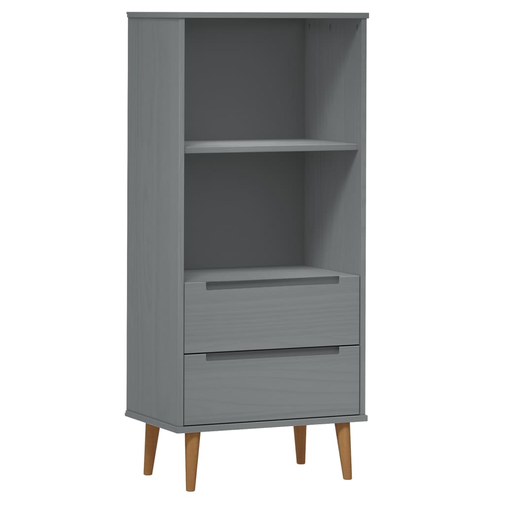 Boekenkast MOLDE 60x35x133,5 cm massief grenenhout