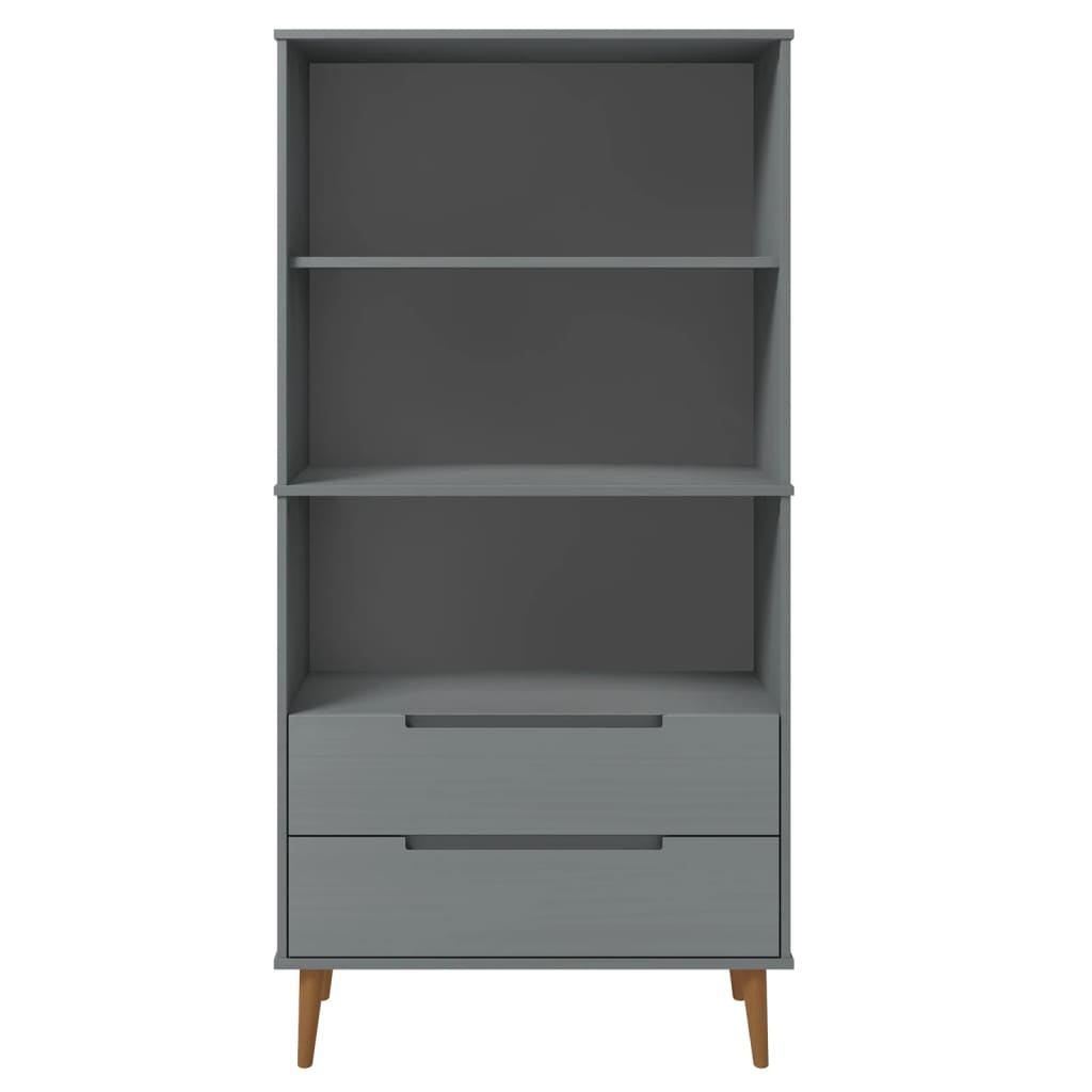 Boekenkast MOLDE 85x35x170,5 cm massief grenenhout