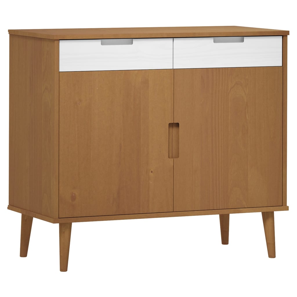 Buffet MOLDE 90x40x80 cm en bois de pin massif