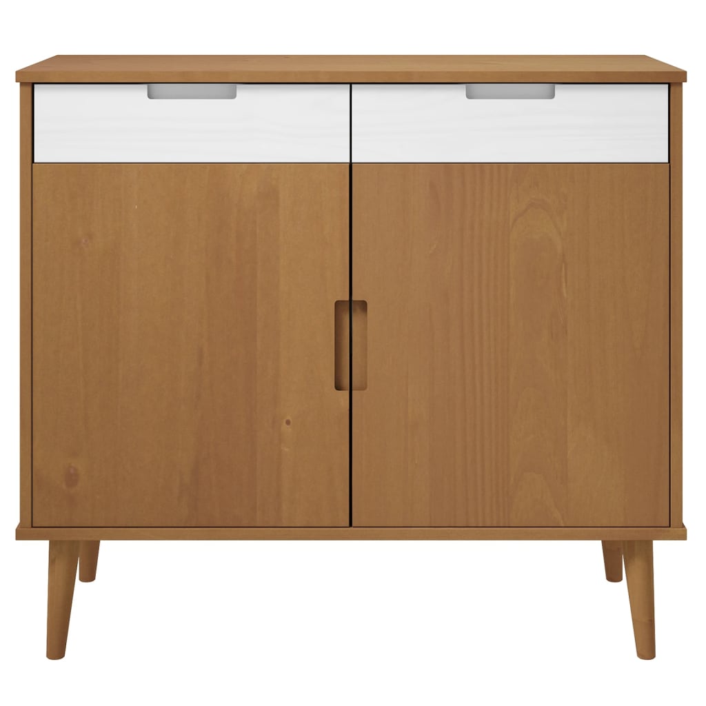 Buffet MOLDE 90x40x80 cm en bois de pin massif