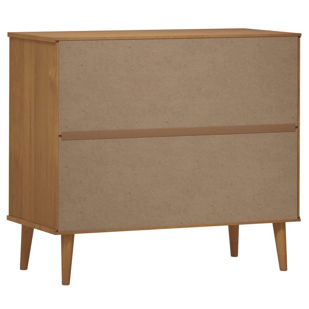 Buffet MOLDE 90x40x80 cm en bois de pin massif