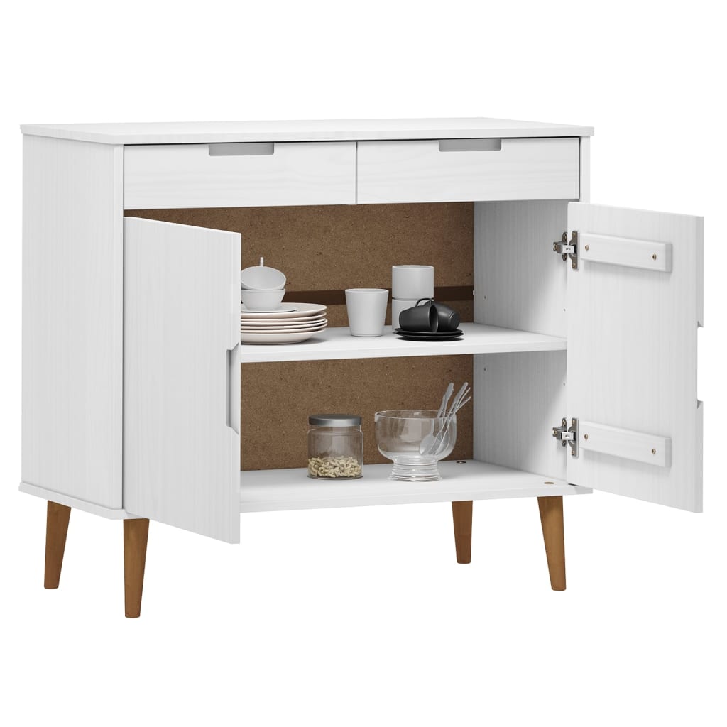 Buffet MOLDE 90x40x80 cm en bois de pin massif