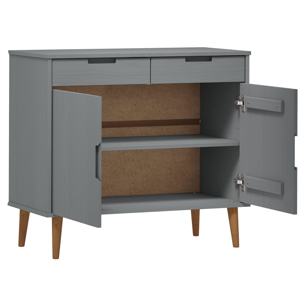 Dressoir MOLDE 90x40x80 cm massief grenenhout