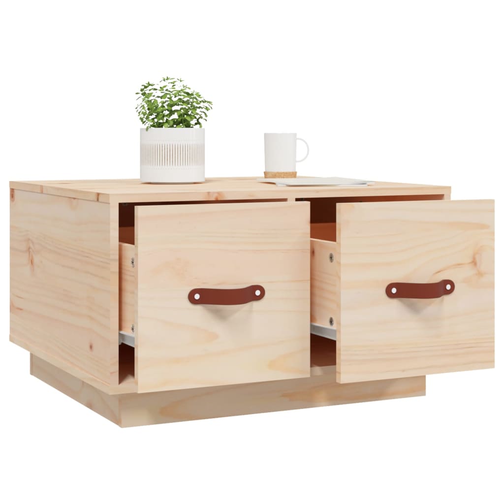 Table basse 60x53x35 cm en bois de pin massif