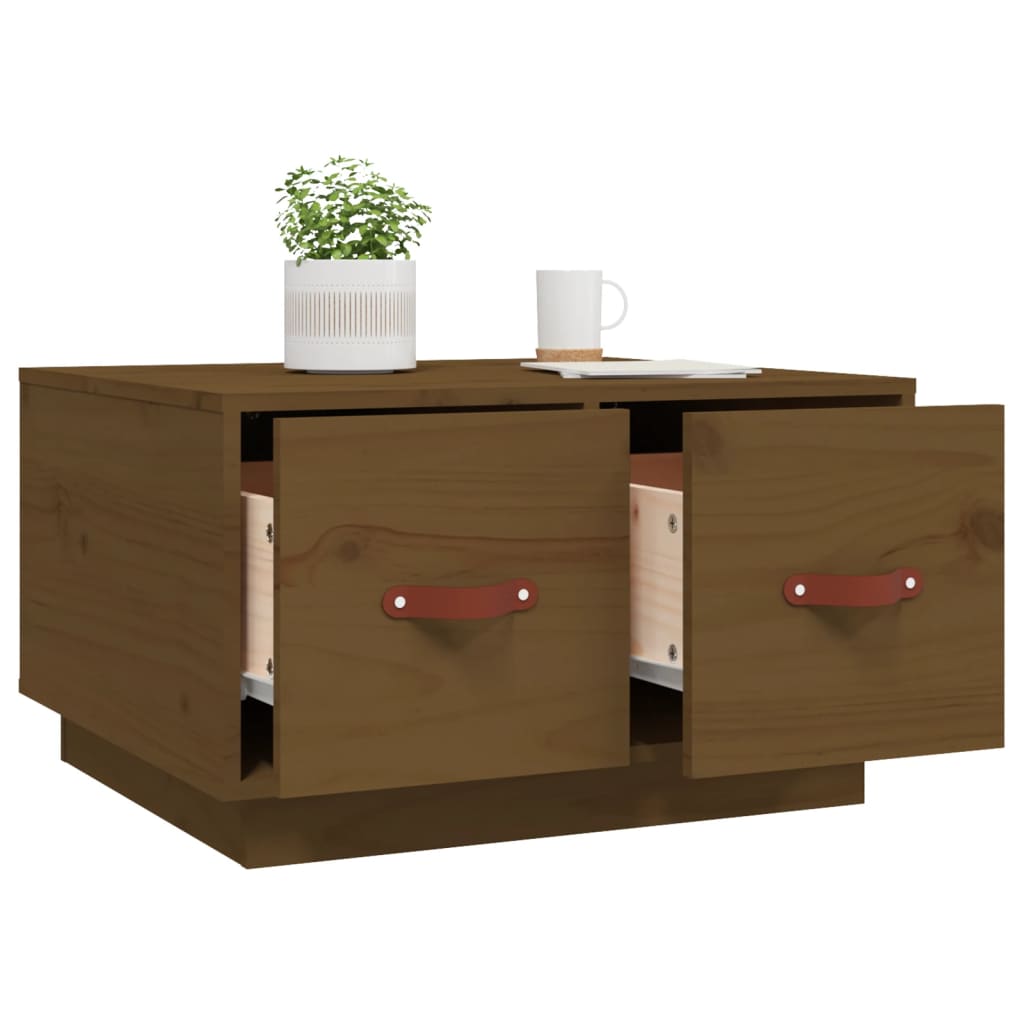 Table basse 60x53x35 cm en bois de pin massif