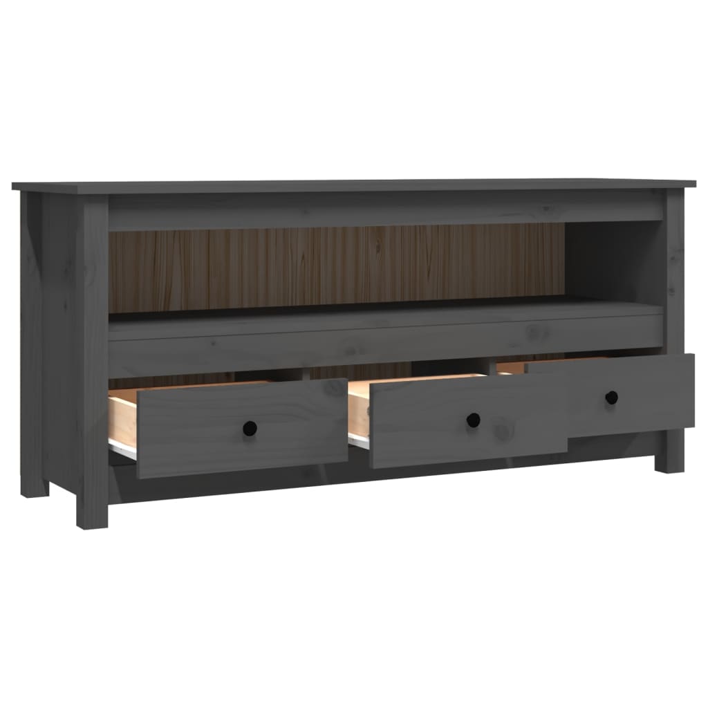 Tv-meubel 114x35x52 cm massief grenenhout