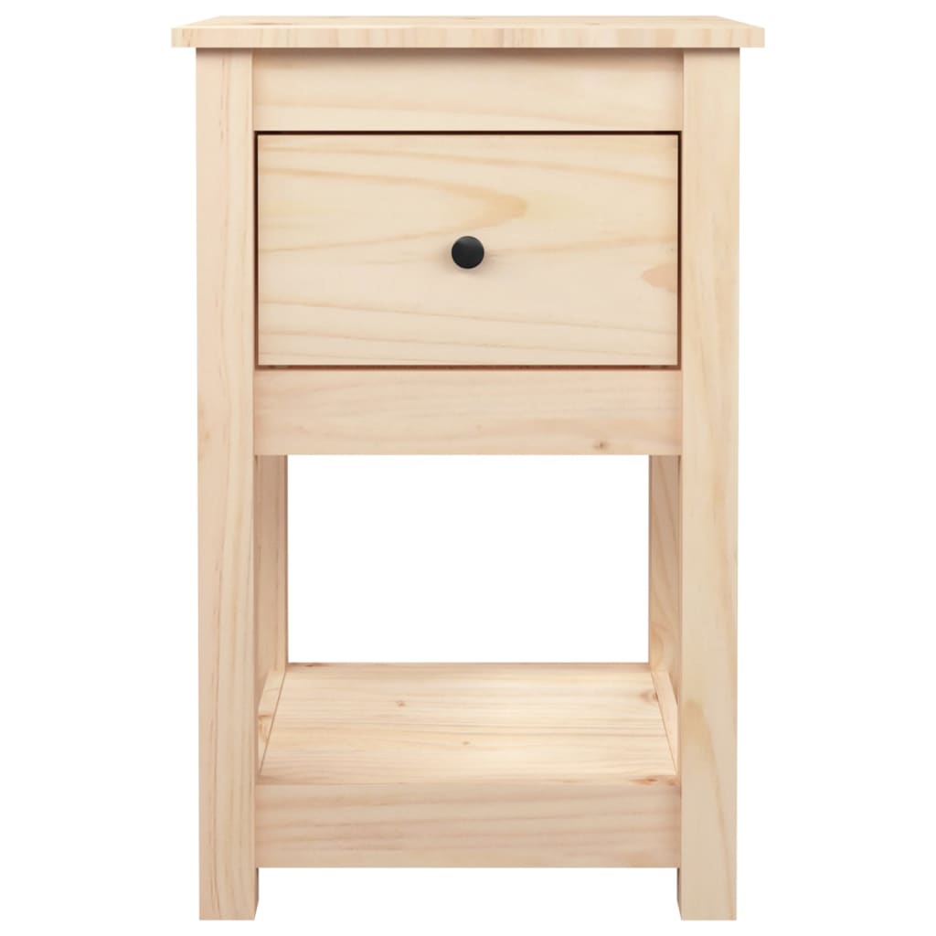 Table de chevet 40x35x61,5 cm en bois de pin massif