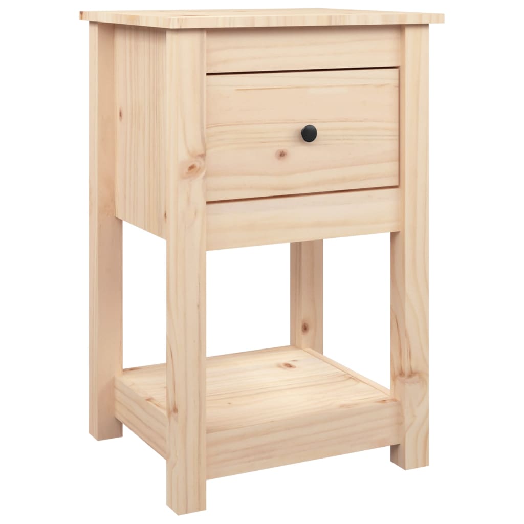 Table de chevet 40x35x61,5 cm en bois de pin massif