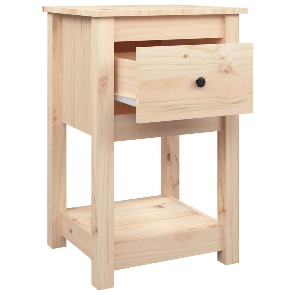 Table de chevet 40x35x61,5 cm en bois de pin massif