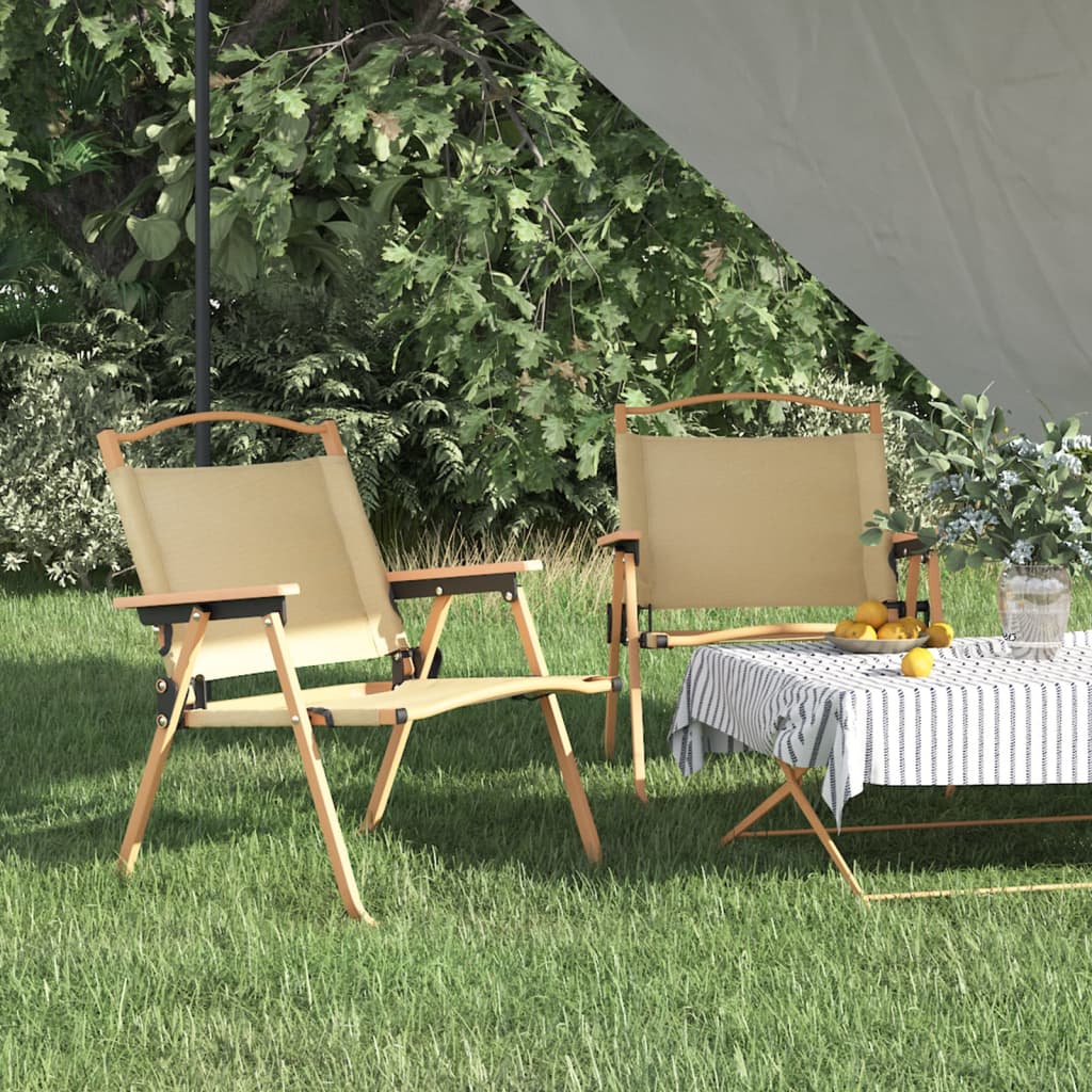 Chaises de camping 2 pcs 54x55x78 cm tissu oxford