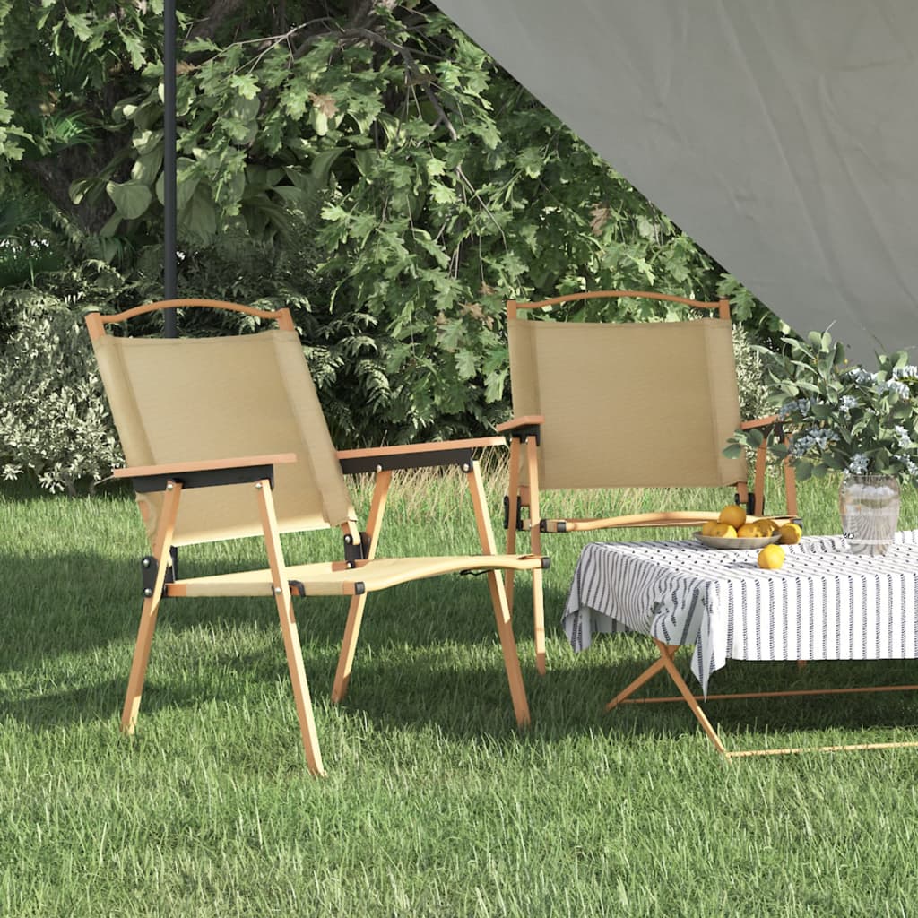 Chaises de camping 2 pcs 54x55x78 cm tissu oxford