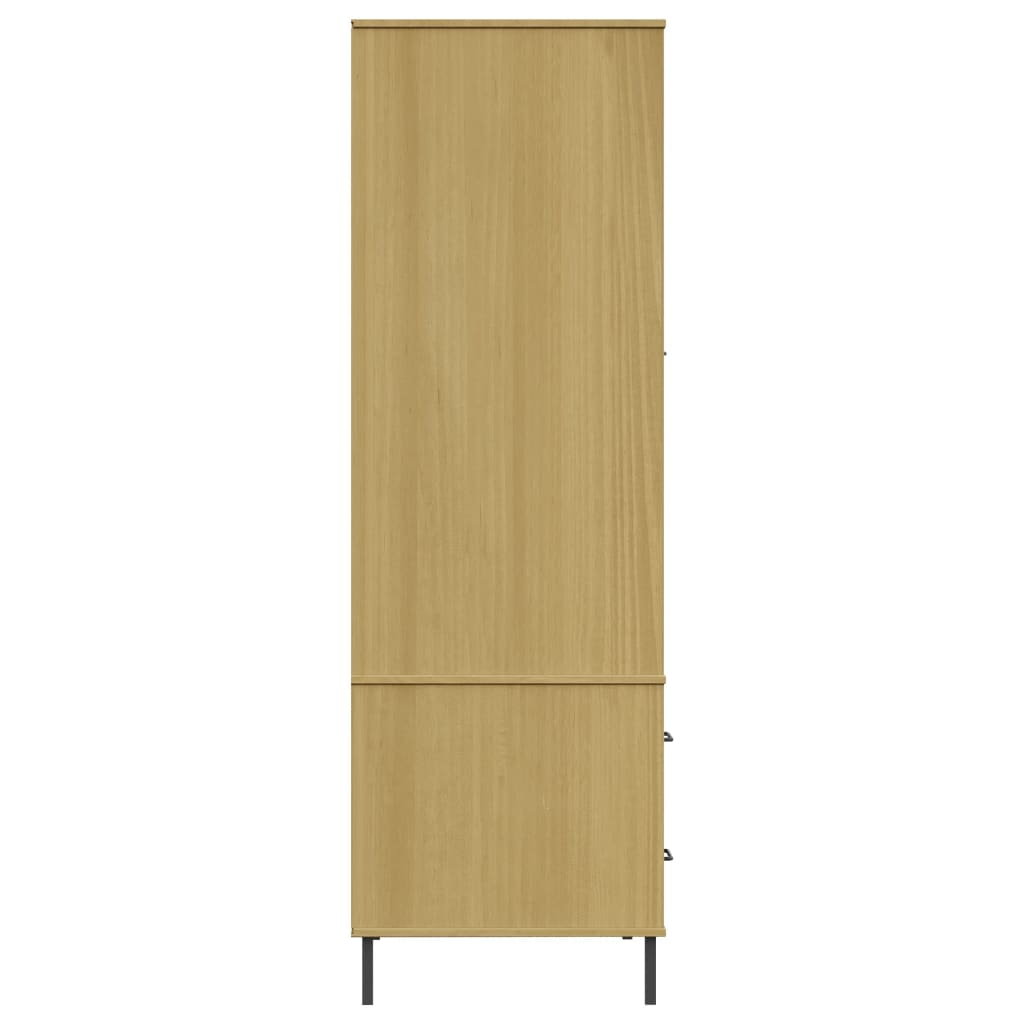 Armoire avec pieds en métal OSLO 90x55x172,5 cm bois