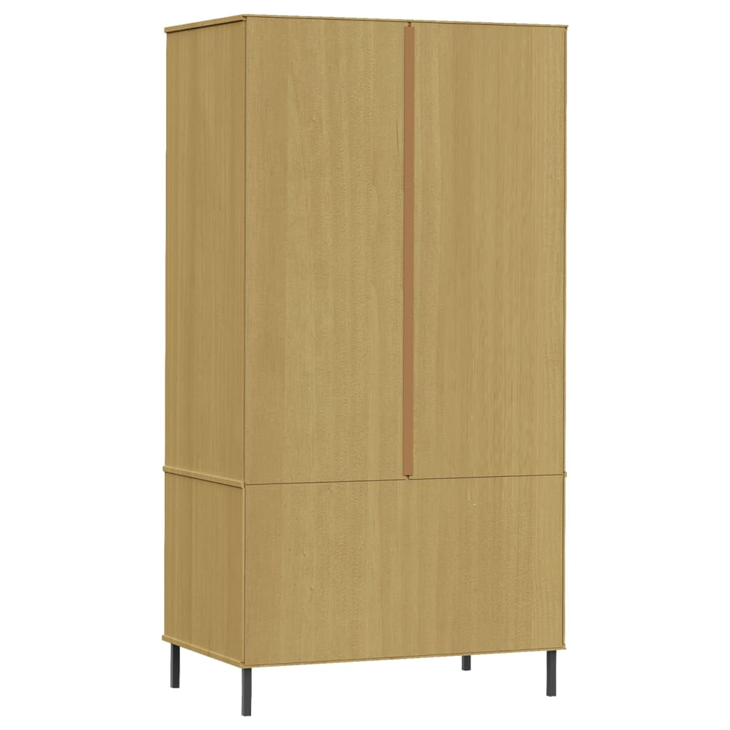 Armoire avec pieds en métal OSLO 90x55x172,5 cm bois