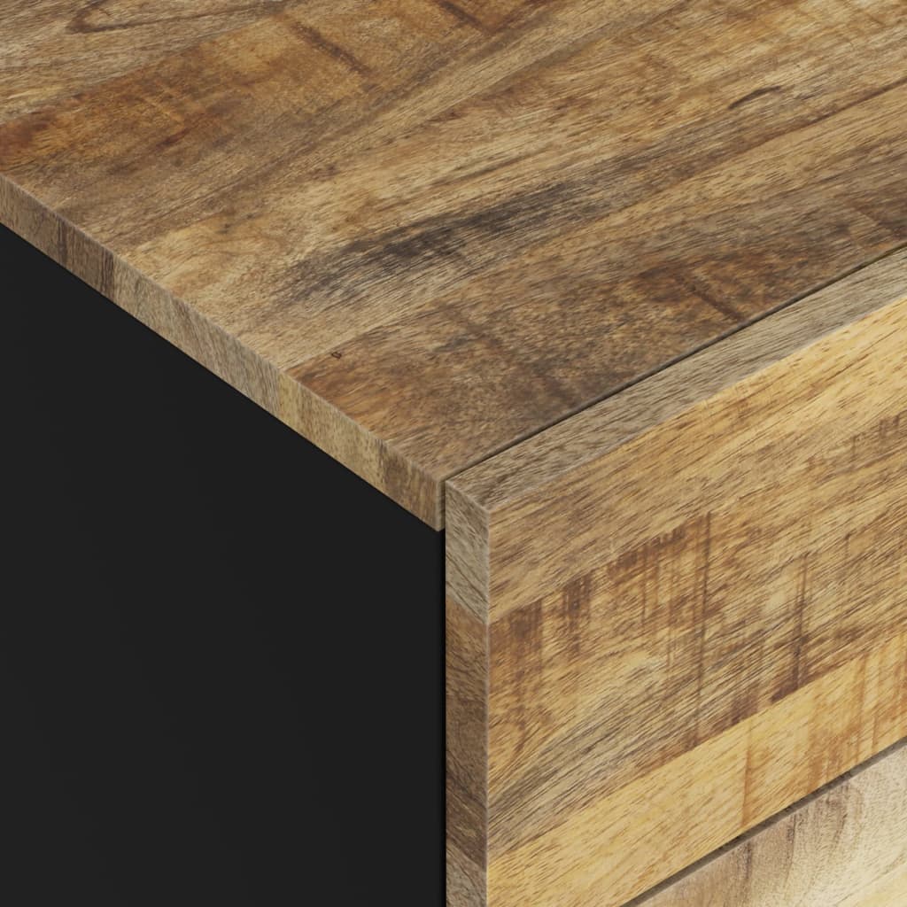 Nachtkastjes 50x33x60 cm massief mangohout en bewerkt hout