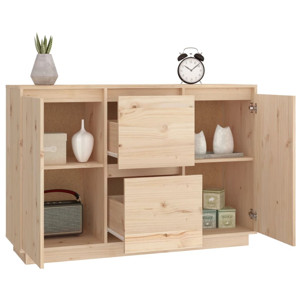 Dressoir 111x34x75 cm massief grenenhout