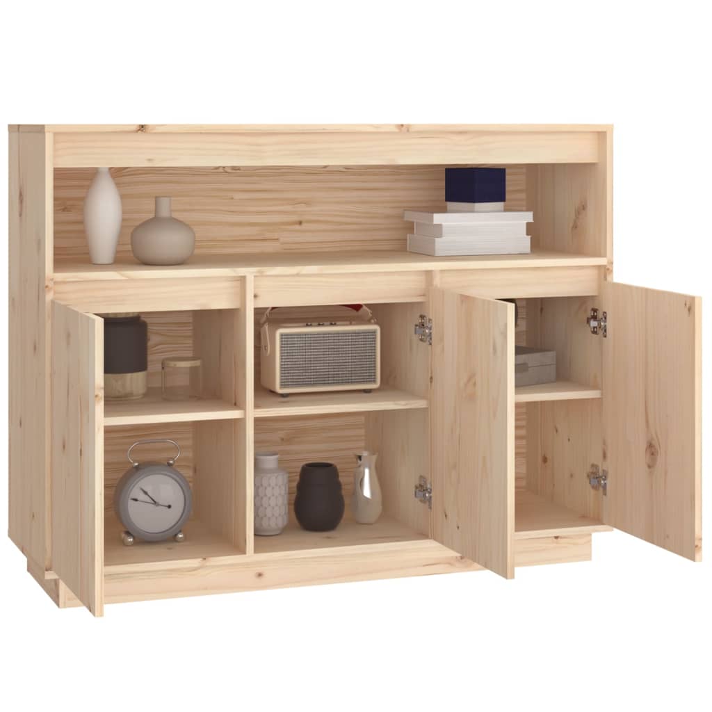 Buffet 104,5x34x80 cm en bois de pin massif