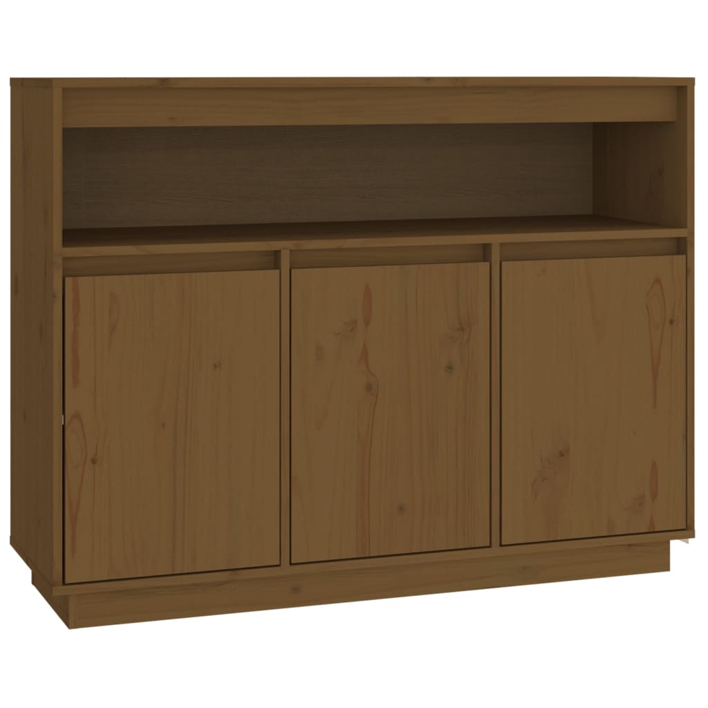 Buffet 104,5x34x80 cm en bois de pin massif