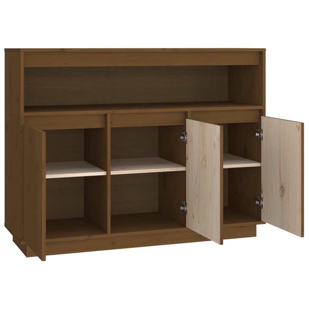 Dressoir 104,5x34x80 cm massief grenenhout