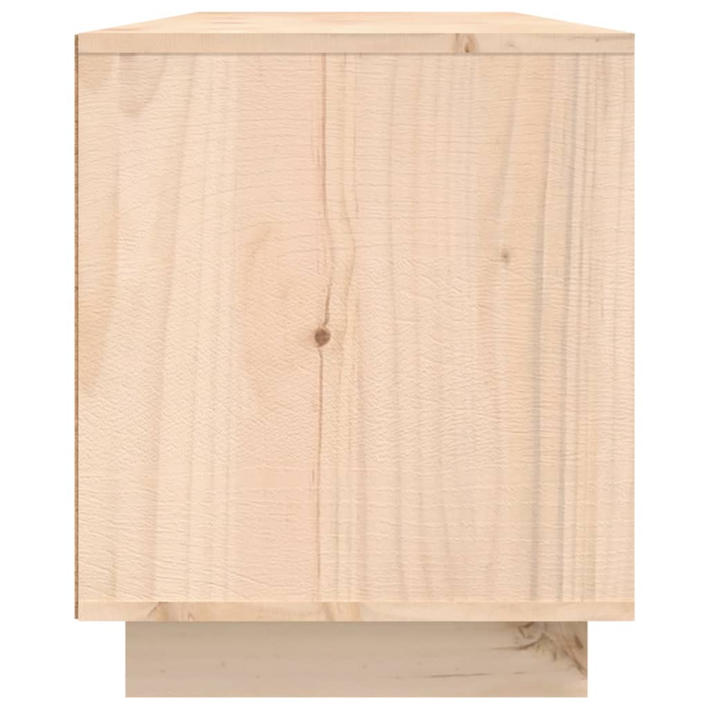 Meuble TV 156x37x45 cm en bois de pin massif