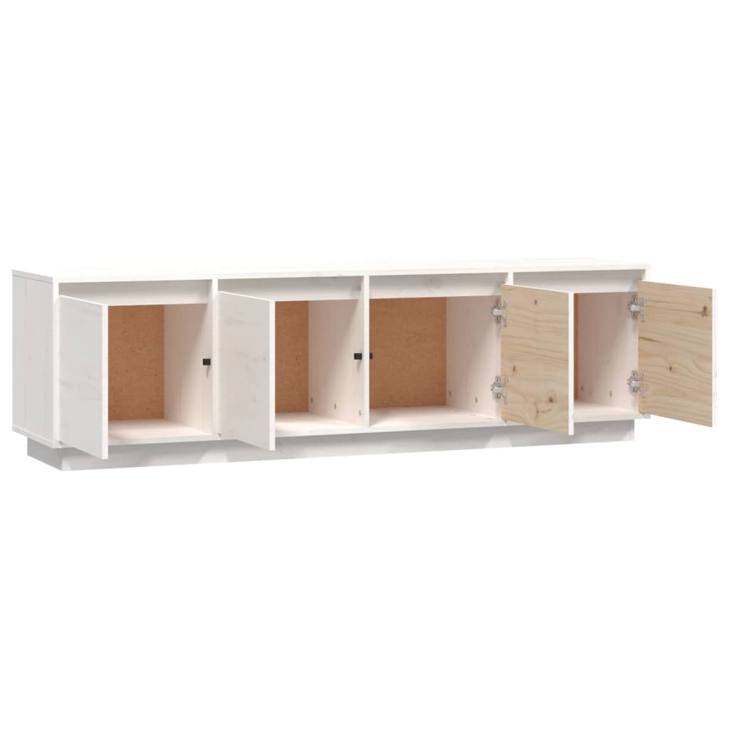 Meuble TV 156x37x45 cm en bois de pin massif