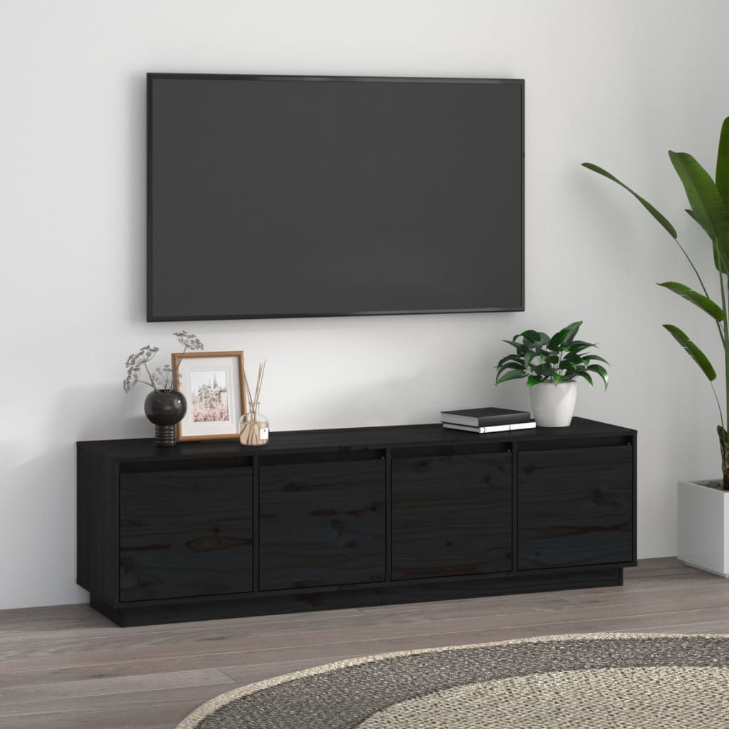 Tv-meubel 156x37x45 cm massief grenenhout