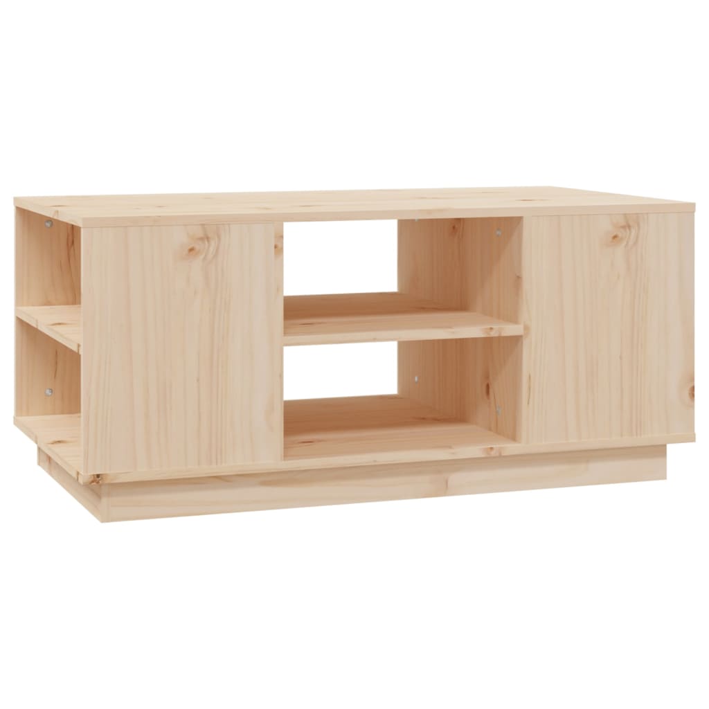 Table basse 90x49x40,5 cm en bois de pin massif