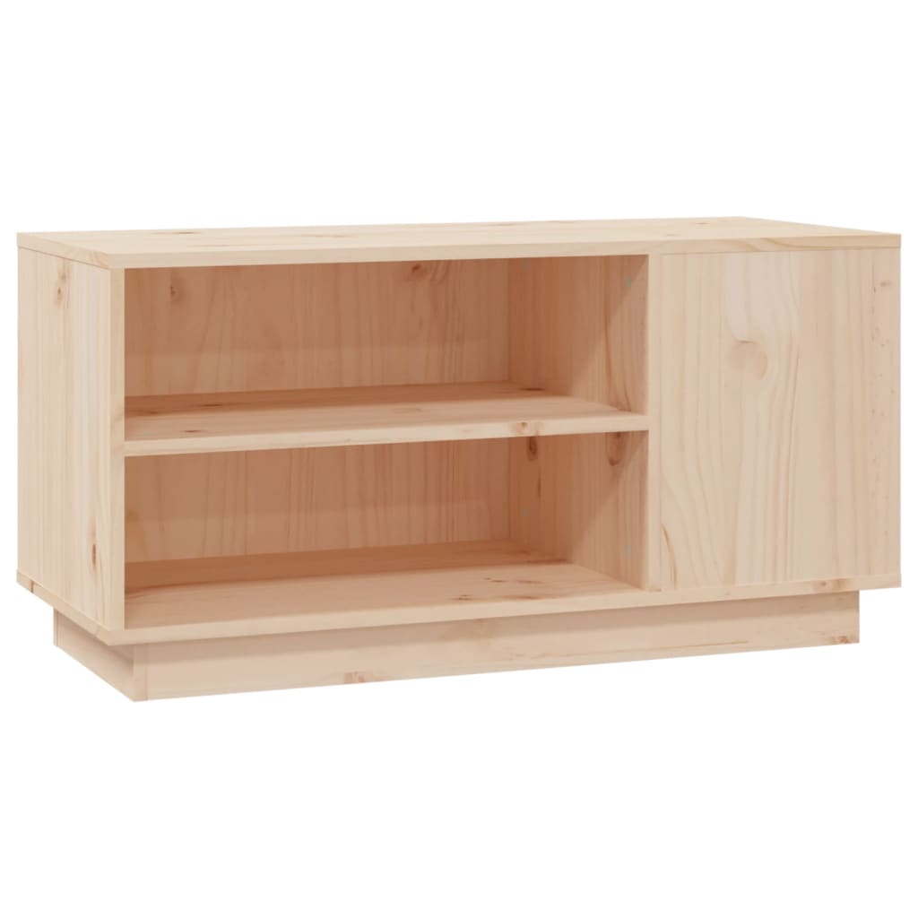 Meuble TV 80x35x40,5 cm en bois de pin massif