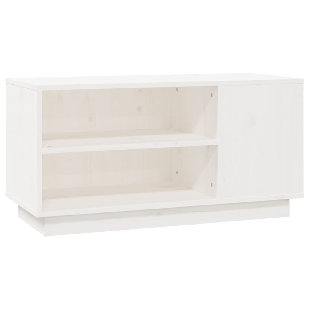 Meuble TV 80x35x40,5 cm en bois de pin massif