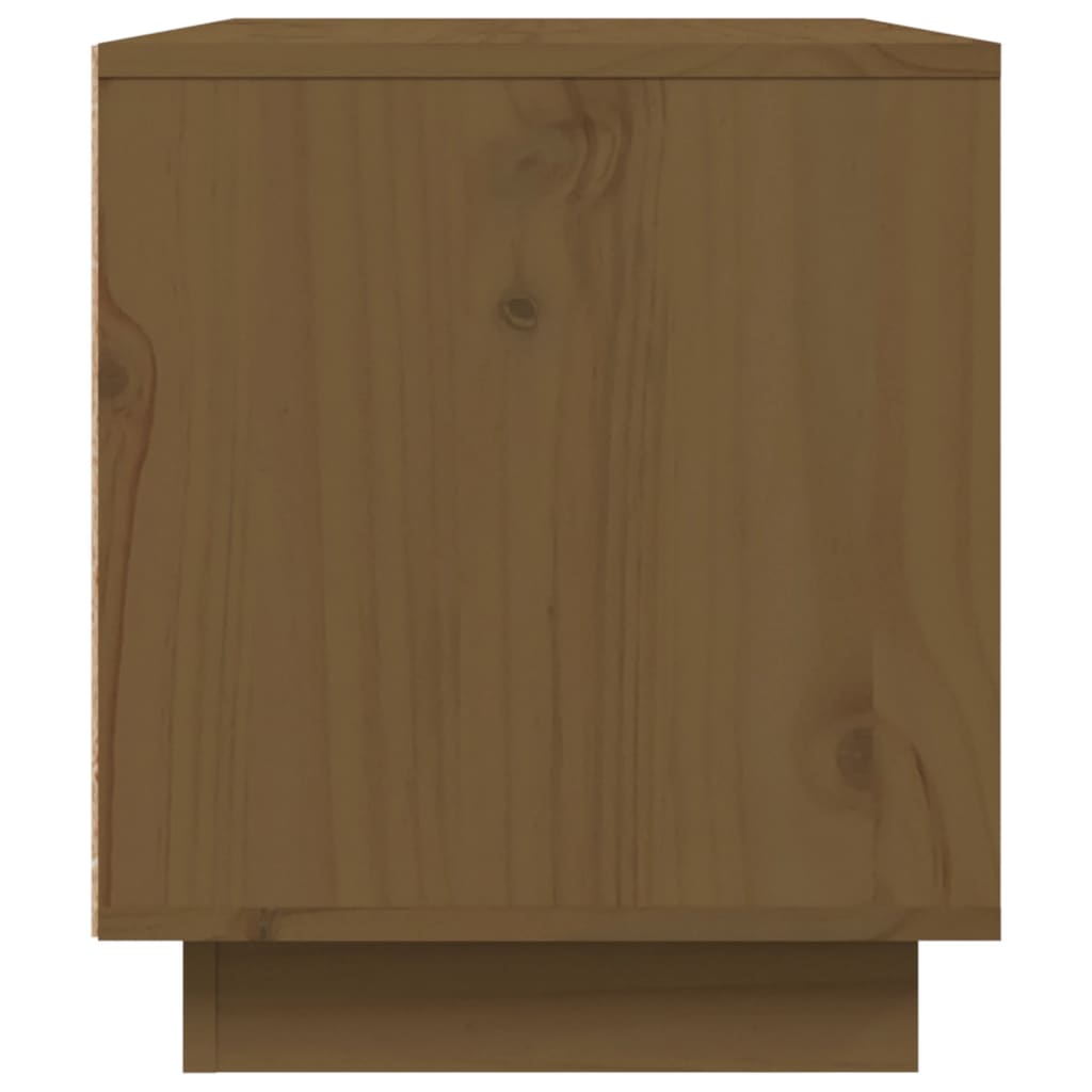 Meuble TV 80x35x40,5 cm en bois de pin massif