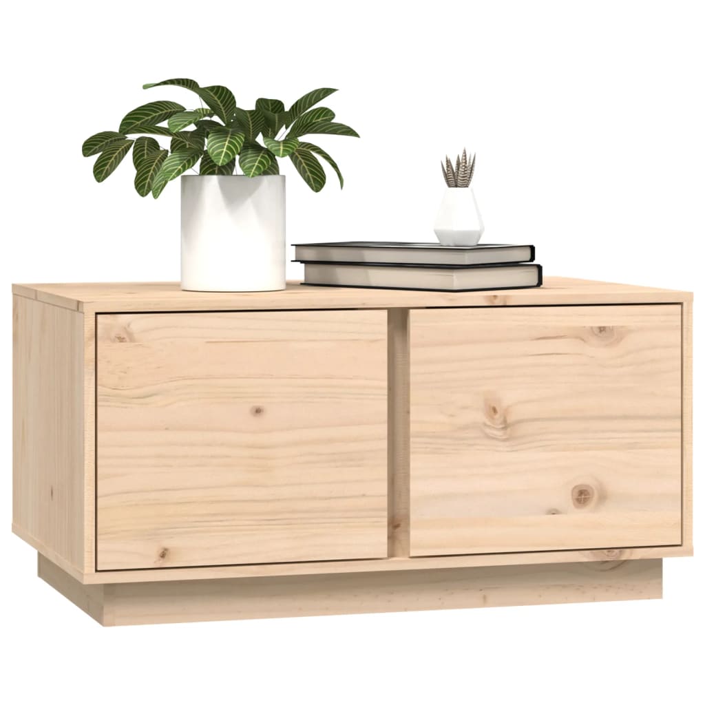 Table basse 80x50x40 cm en bois de pin massif