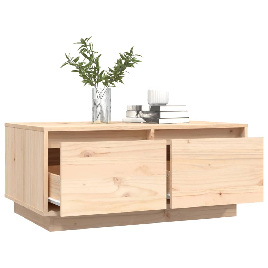 Table basse 80x50x35 cm en bois de pin massif